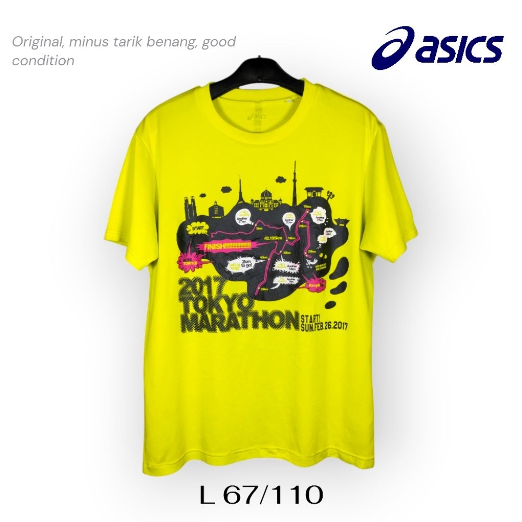 Tokyo Marathon 2017 Jersey Running Asics Size L