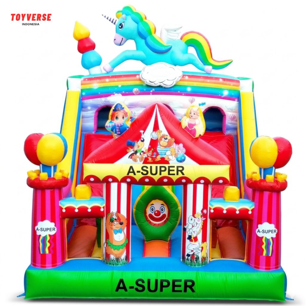Istana Balon 4x6 A Super Karakter Sirkus - Unicorn