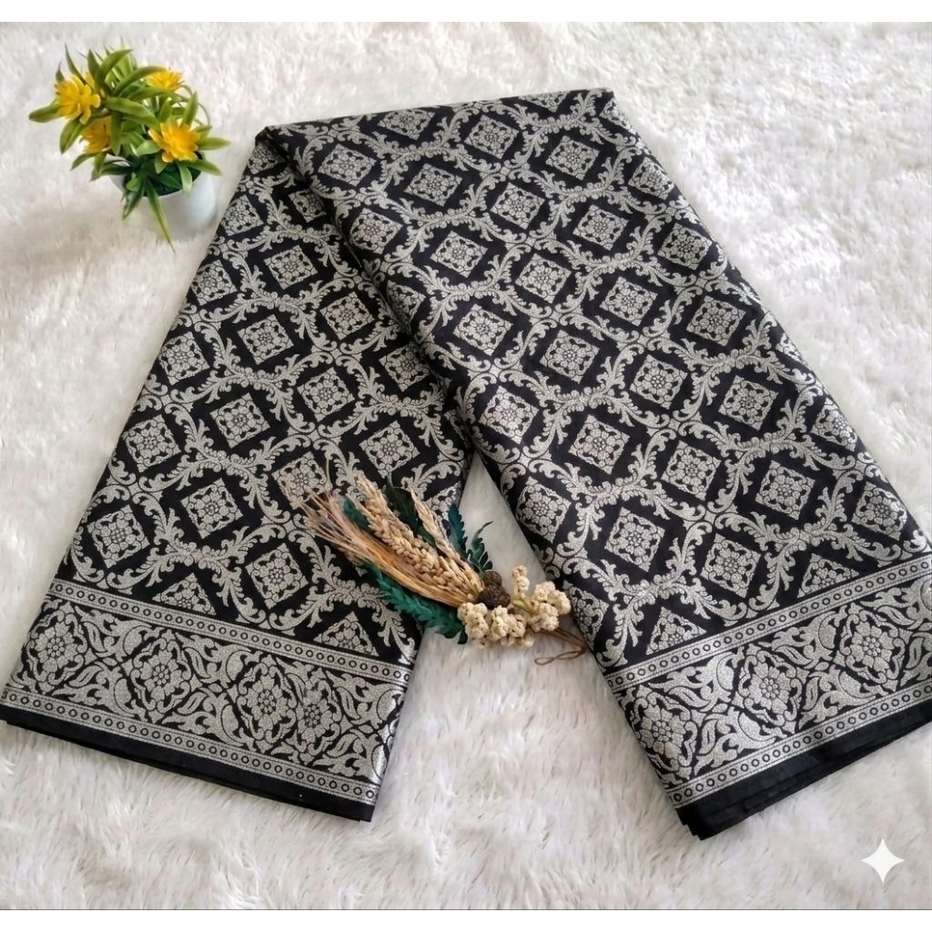 Kain Batik Prada Pekalongan Emas dan Silver Bahan Katun Prima