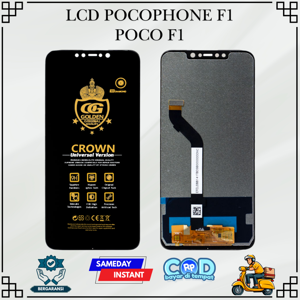 LCD XIAOMI POCOPHONE F1 / LCD POCOPHONE F1 / LCD POCO F1 TOUCHSCREEN FULLSET COMPLETE