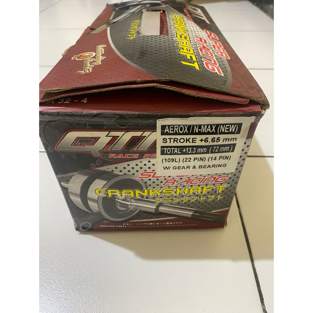 kruk as qtt 72mm aerox/nmax new pemakaian sebulan nominus