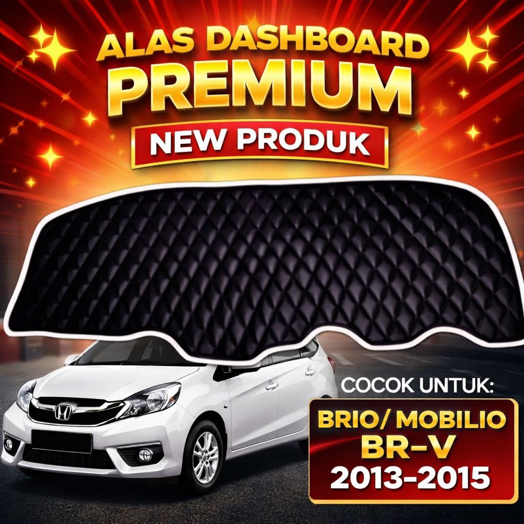 Alas Dashboard Mobil Brio / BR-V / Mobilio (2013-2015) Aksesoris Pelindung Dashboard Sintetis Anti L
