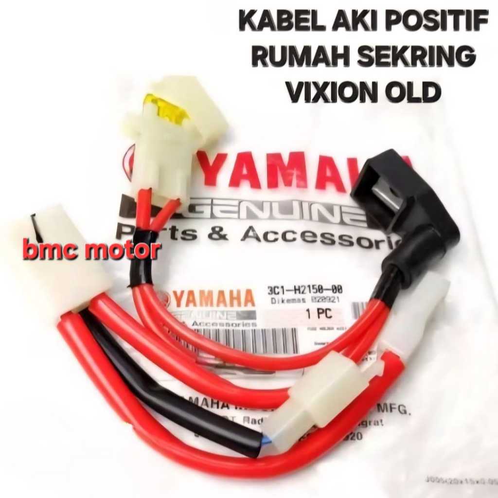FUSE HOLDER KABEL AKI BATTERY POSITIF (+) VIXION OLD 3C1-H2150-00 ORIGINAL