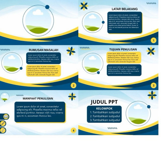 Template ppt morph/bergerak presentasi