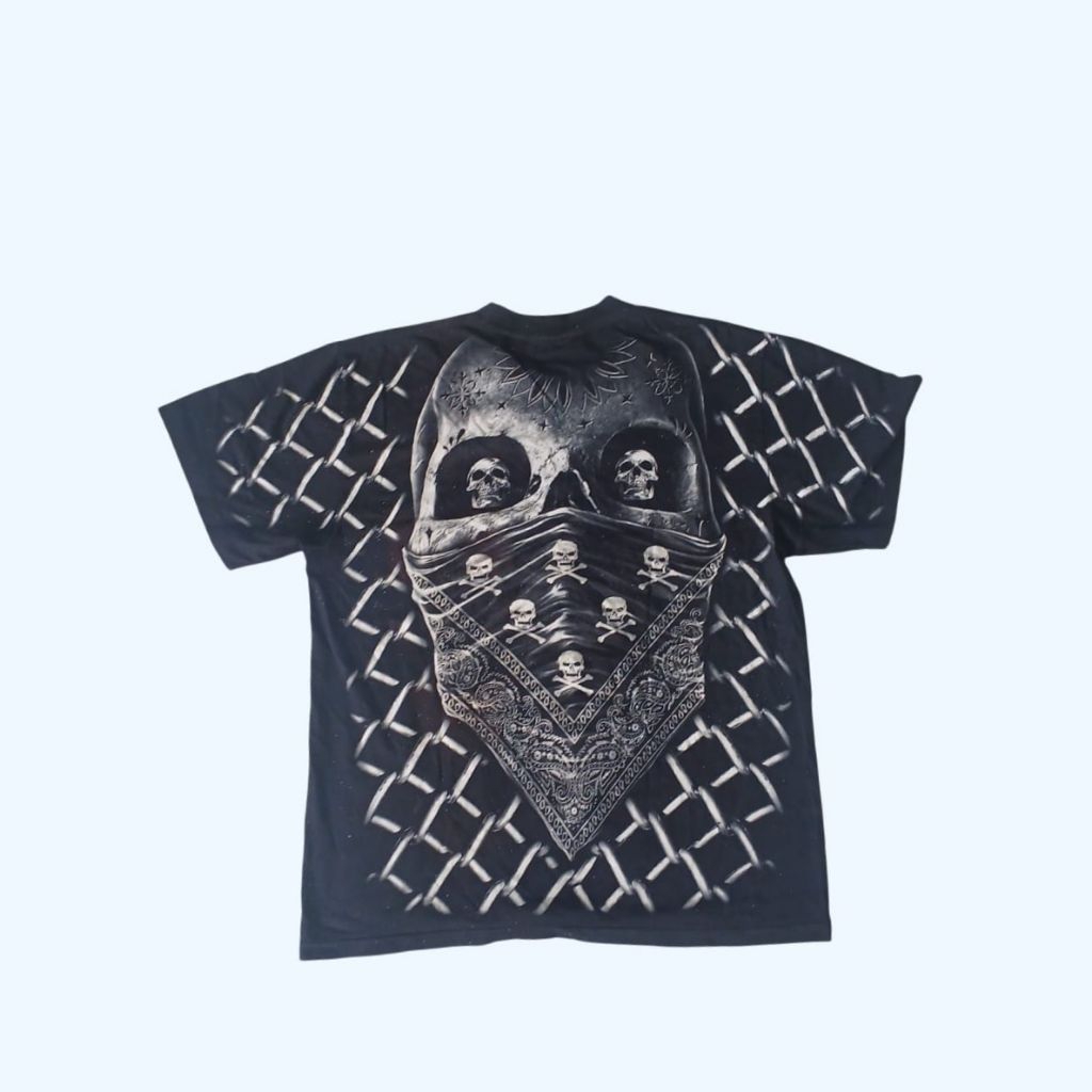 T-Shirt Rock Eagle Vintage AOP Skull Bandanasize