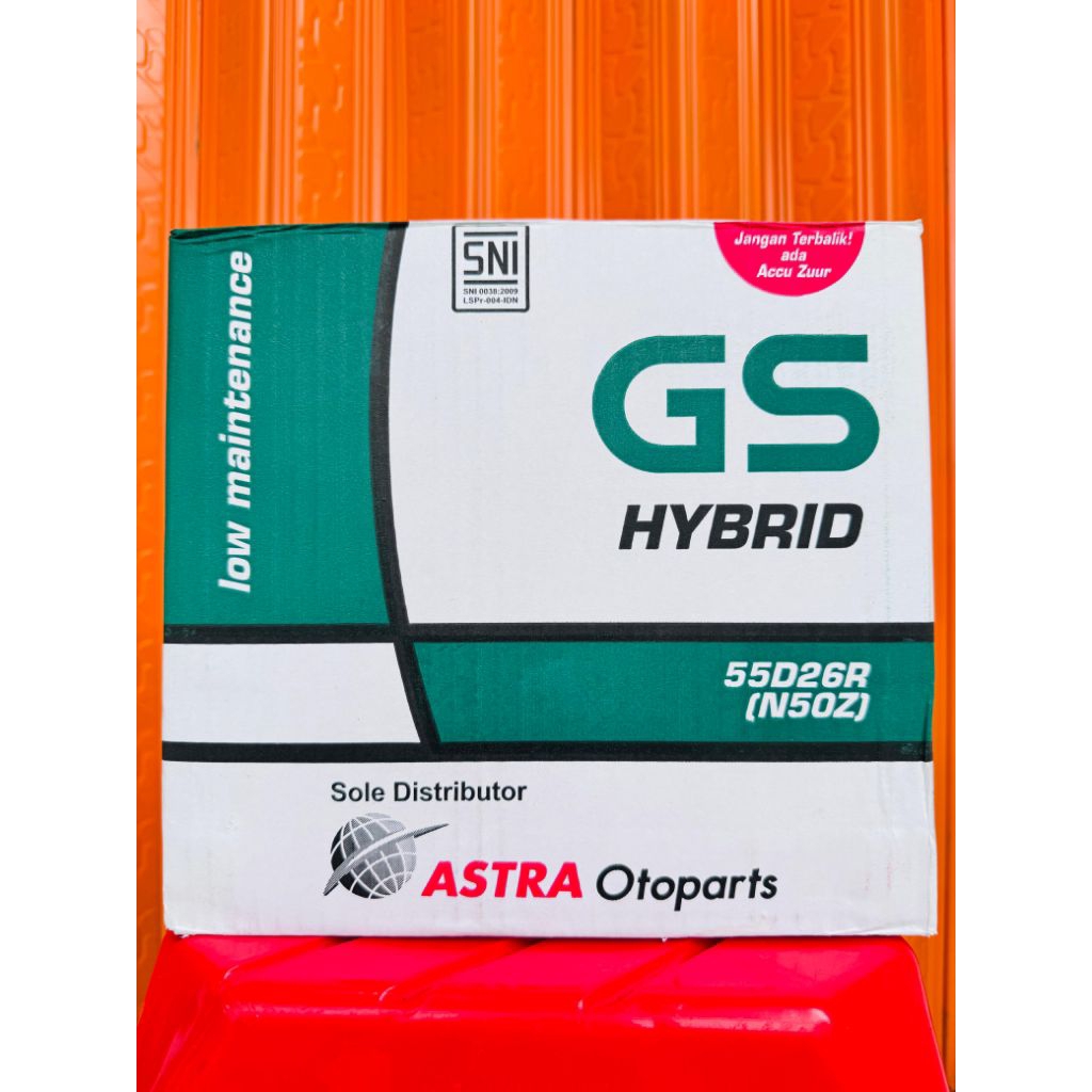 AKI MOBIL KIJANG LGX, SUPER, KUDA (N50Z GS HYBRID) 60AH - 12VOLT