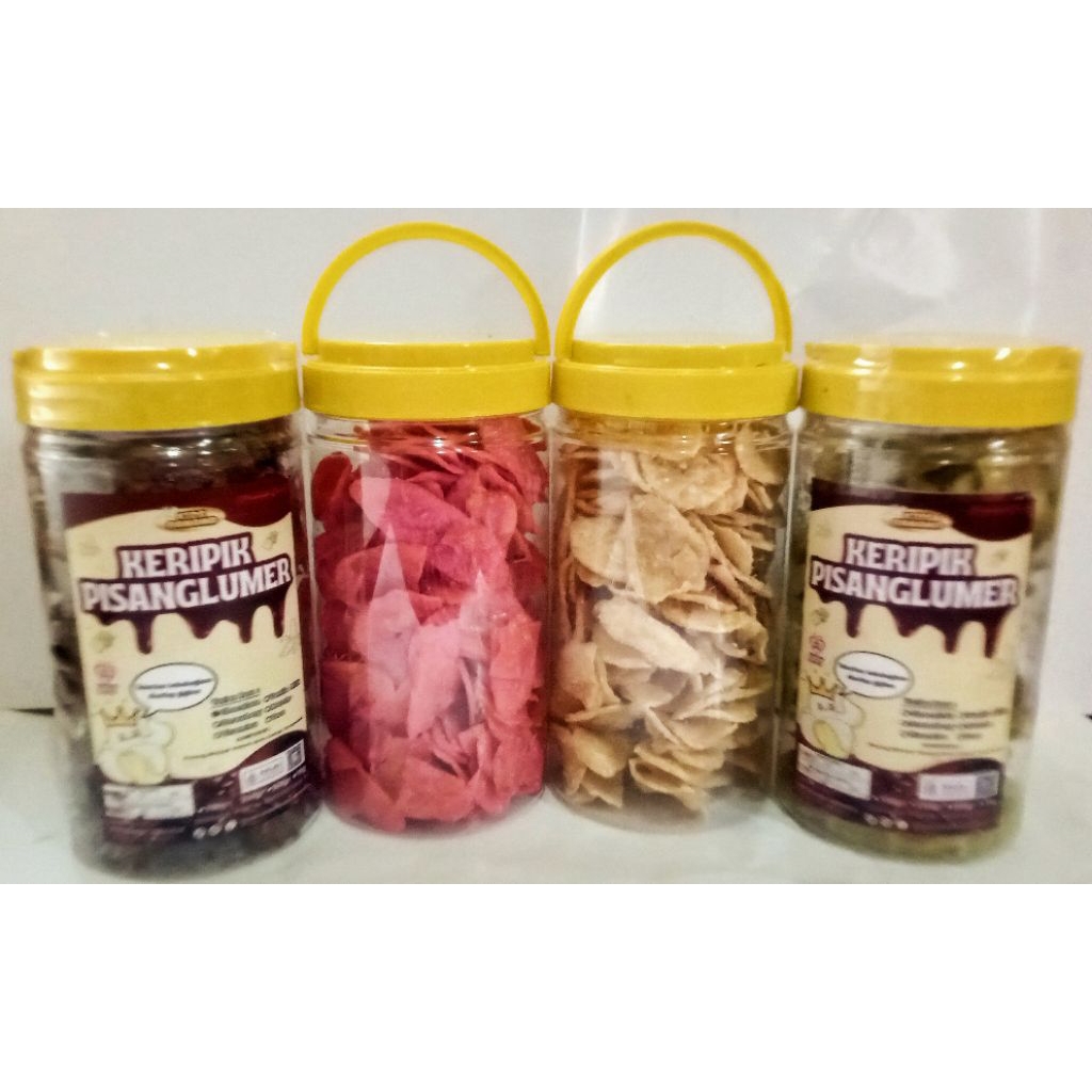 Keripik pisang coklat lumer/Kripik pisang lumer toples 1000ml