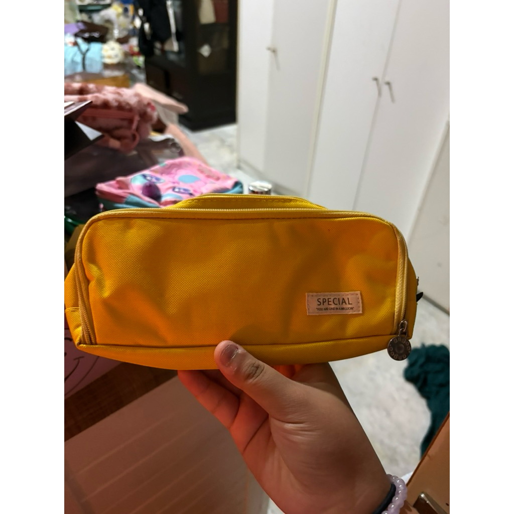 yellow angoo pensil case