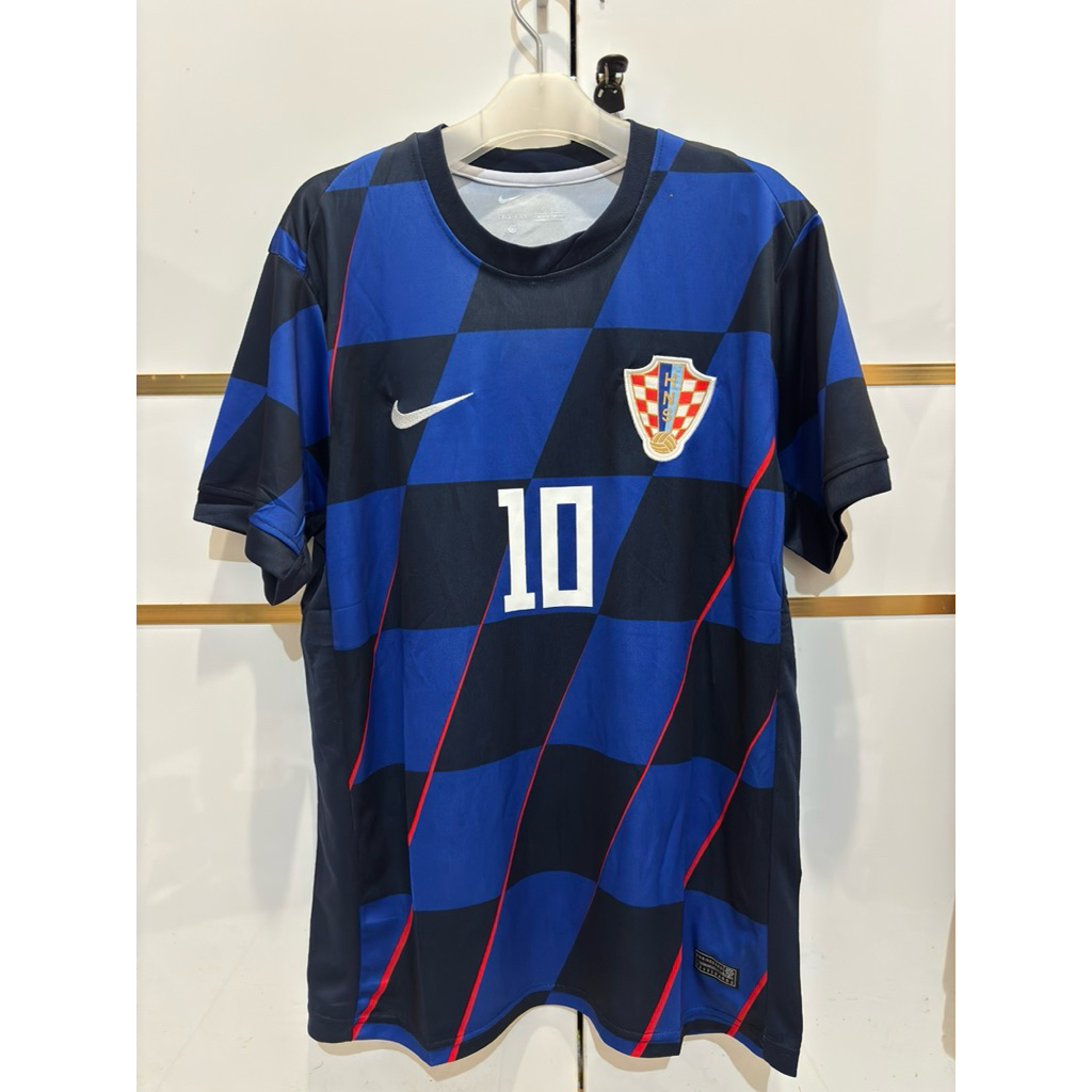 Jersey baju bola Croatia Euro 2024 Modric 10