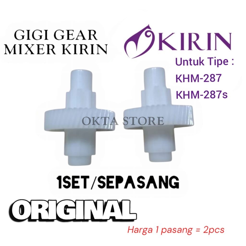 Gear Gigi mixer kirin KHM-287 KHM-287s ORIGINAL PROMO HARGA 1 Pasang