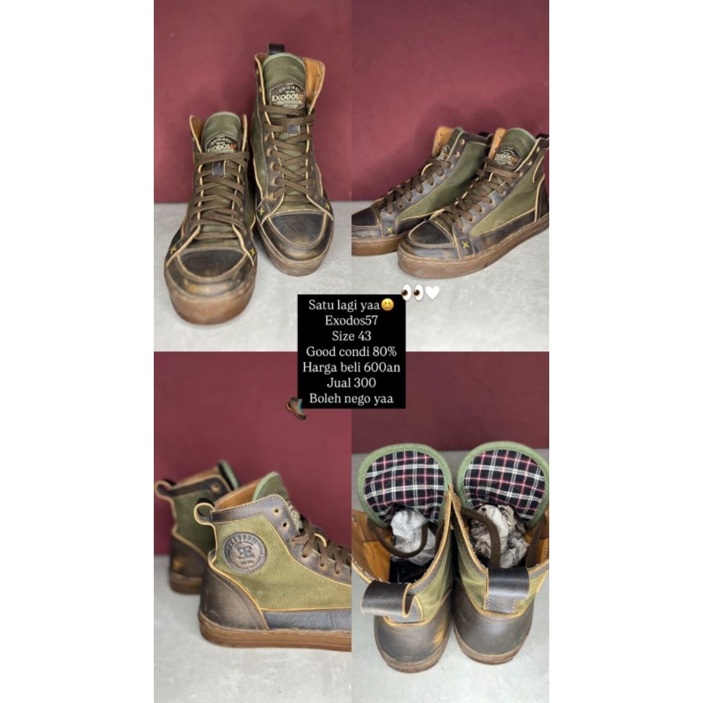 Sepatu Exodos 57 BEKAS Ukuran 43