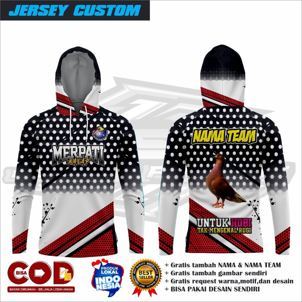 Jersey merpati/Jersey merpati custom/jersey merpati gratis request desain