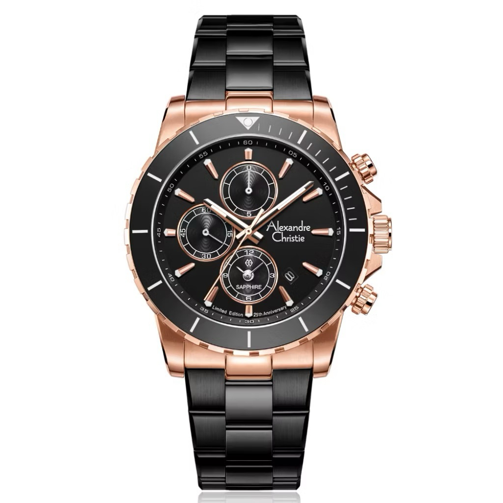 [LIMITED EDITION] Jam Tangan Pria Alexandre Christie ACF6141 XXVMBRBA 25th Anniversary Limited Editi