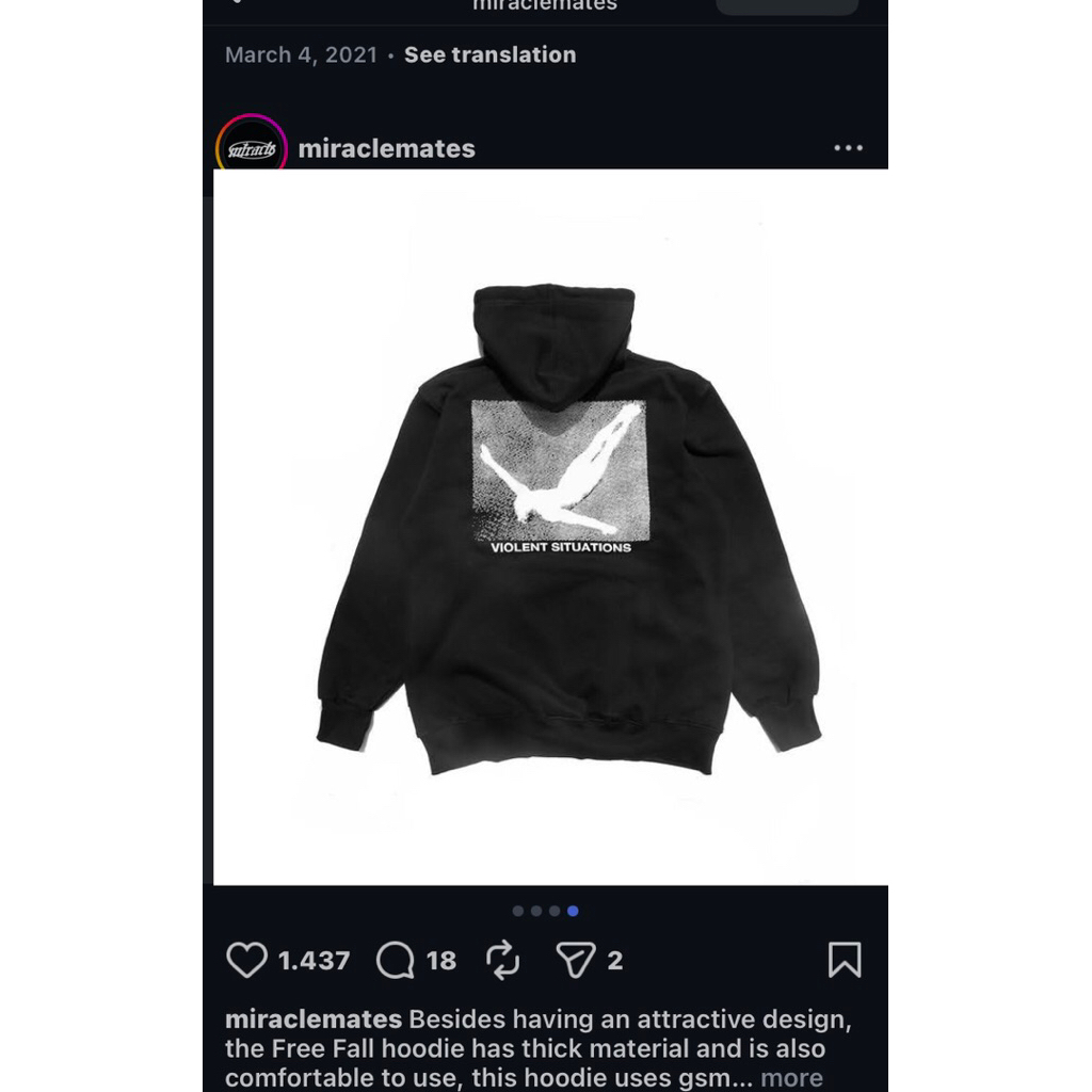 Hoodie Miracle Mates Violent Situations