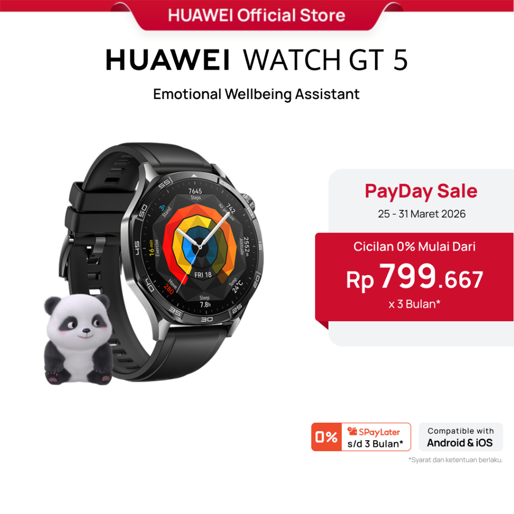 [PayDay Voucher s/d 15%] HUAWEI WATCH GT 5 Series Smartwatch | Fashion Edge | Pro-Level Sports | Gol