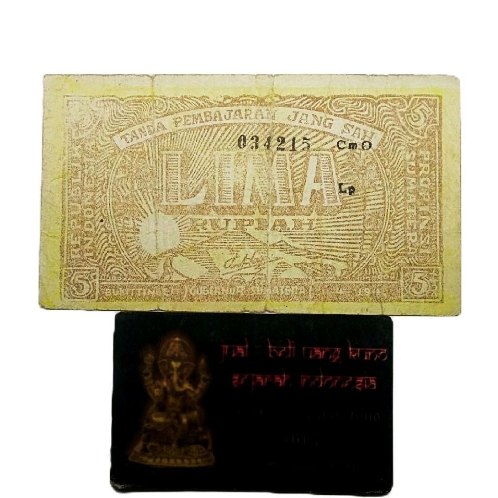 UANG 5 RUPIAH 1947 ORIDA BUKIT TINGGI