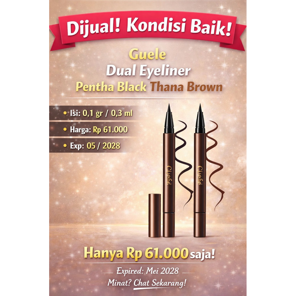 Guele Dual Eyeliner Pentha Black Thana Brown (0,1 gr 0,3 ml)