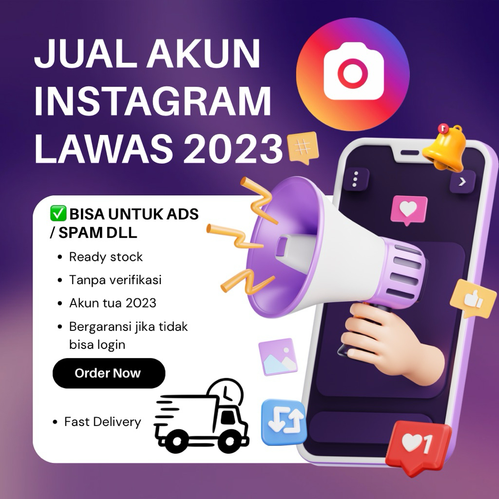 Jual Akun Instagram Lawas 2023 Ready Stock‼️
