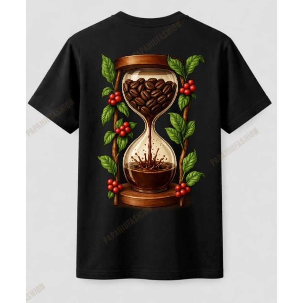 Kaos Kopi Terkini | Kaos Coffee Lovers | Kaos Barista Estetik | T-Shirt Kopi Pria Wanita Unisex