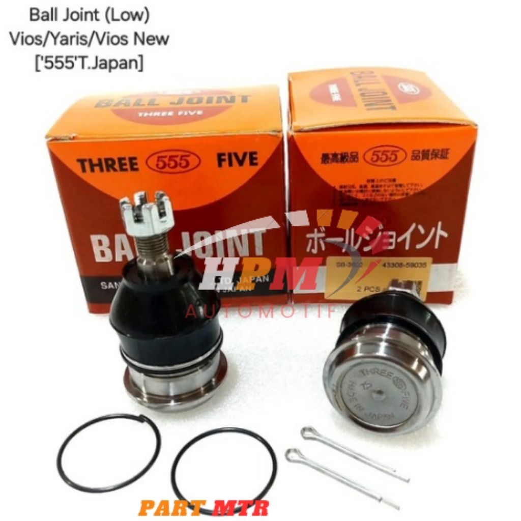 BALL JOINT LOW BALL JOINT BAWAH 555 KAPAN ORIGINAL VIOS/ VIOS NEW/ YARIS