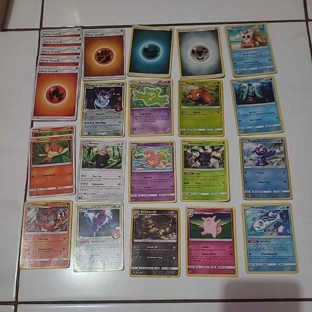 PRELOVED 24 PCS KARTU POKEMON JADUL OLD POKEMON CARD