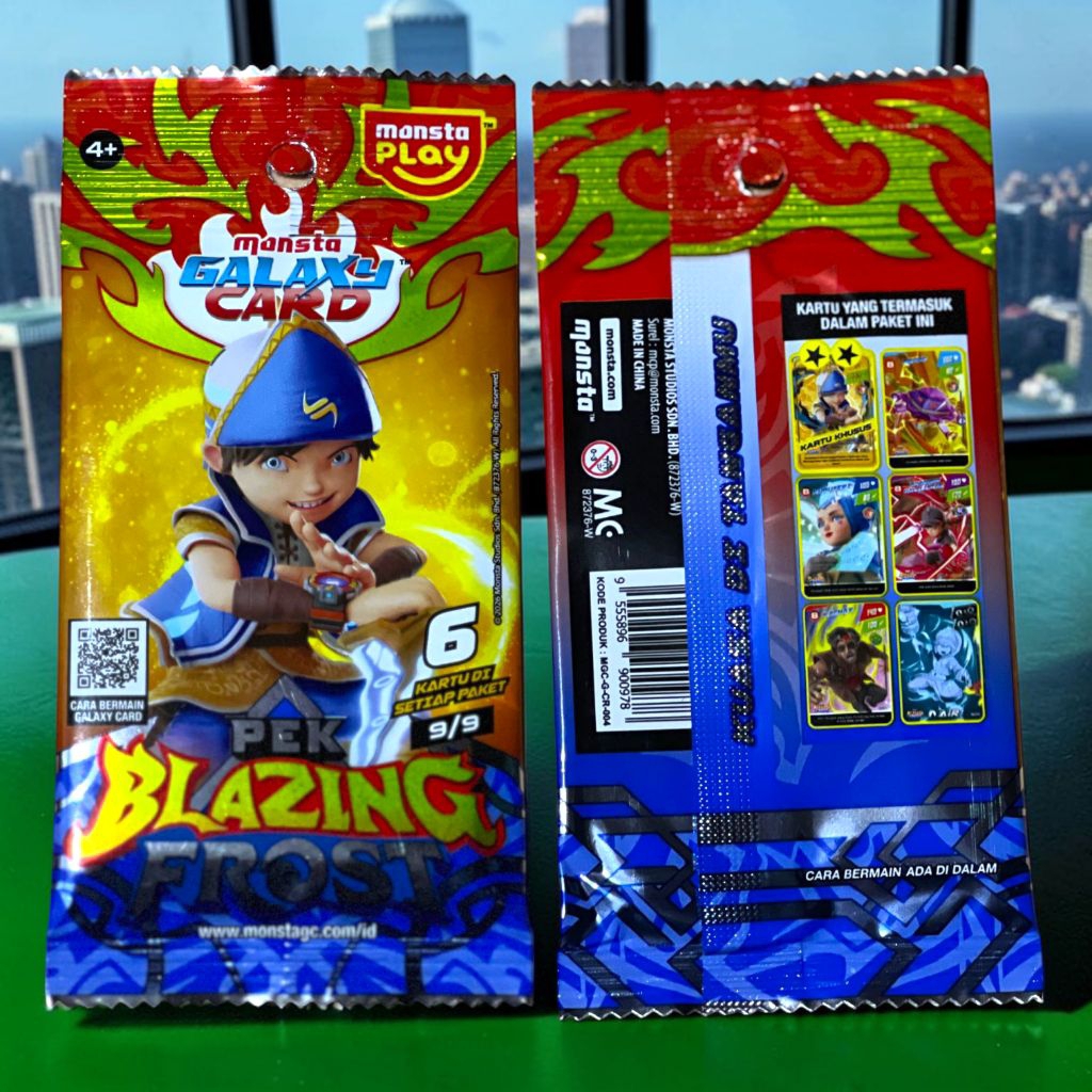 Boboiboy Monsta Galaxy Card Pek Blazing Frost Spesial