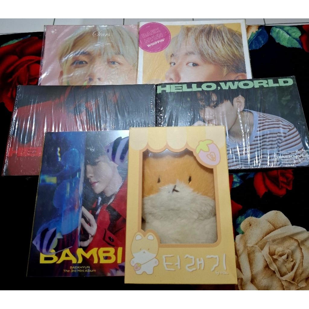 TEOLAEGI 20CM OFFICAL INC ALBUM BAEKHYUN JAPAN, BAMBI, HELLO WORLD, UNSEALED