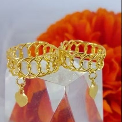 cincin Rante love replika emas 24k cantik mirip asli