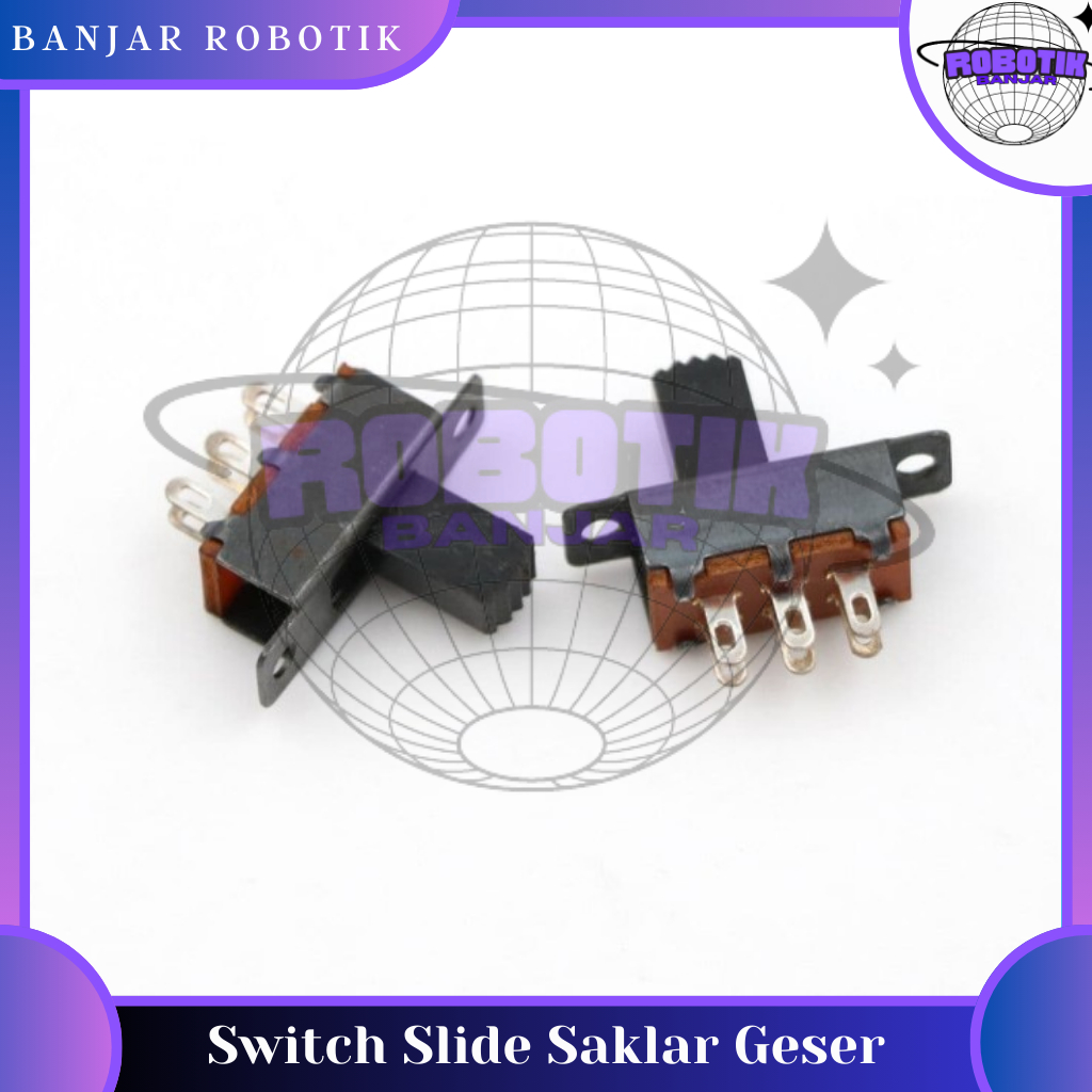 Switch Slide Saklar Geser ON OFF DPDT SPDT 2x3 Toggle Switch Micro Mini Tuas Panjang Pendek Terminal