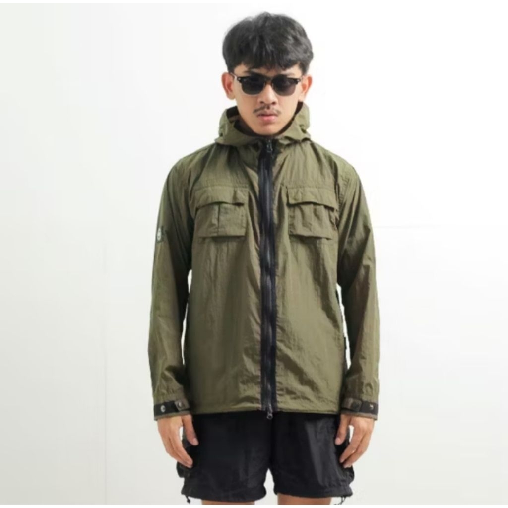 Troublemaker Overshirt Hoodie Jacket - Cervelo Olive - Outwear