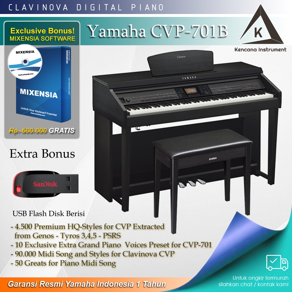 Yamaha Clavinova CVP-701 B/ CVP 701B / CVP701 /CVP701B - Digital Piano