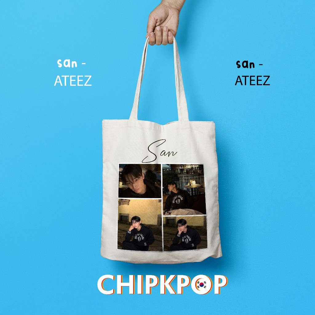 [PACKAGE SET] TOTEBAG SAN ATEEZ I SAN ATEEZ I SAN ATEEZ KPOP I TOTEBAG KPOP I TOTEBAG ATEEZ KPOP I T