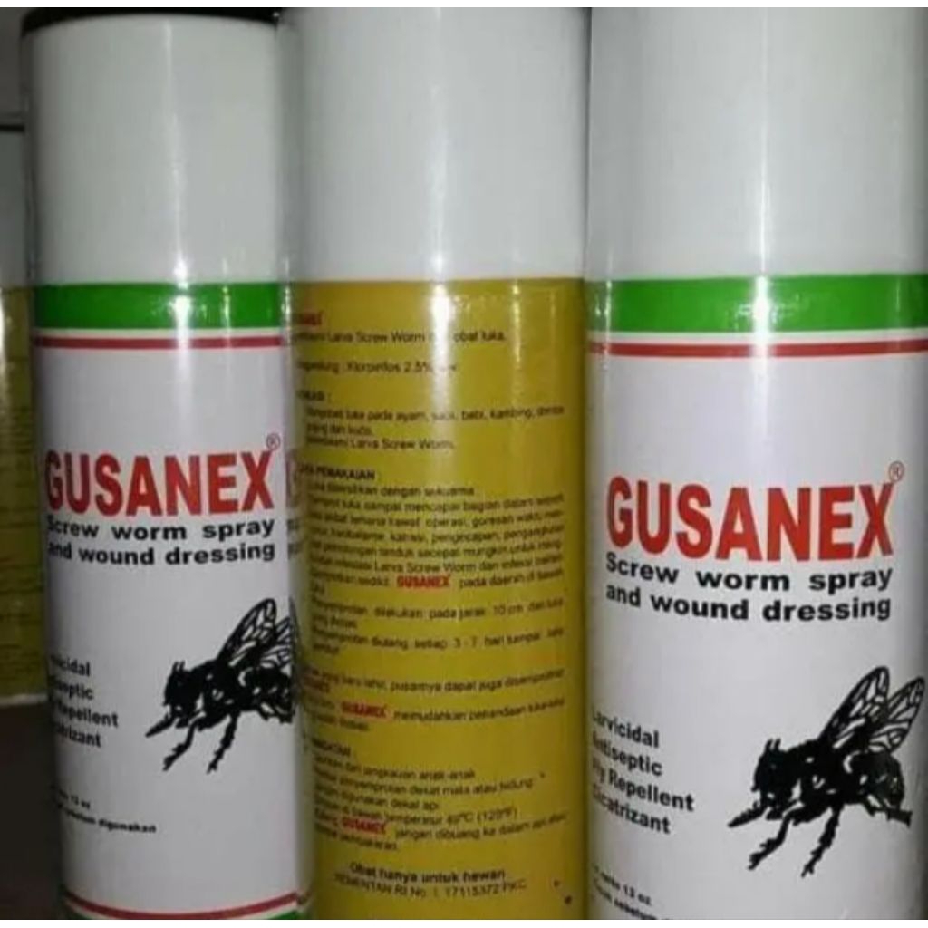 BARU GUSANEX OBAT SEMPROT LUKA PADA HEWAN