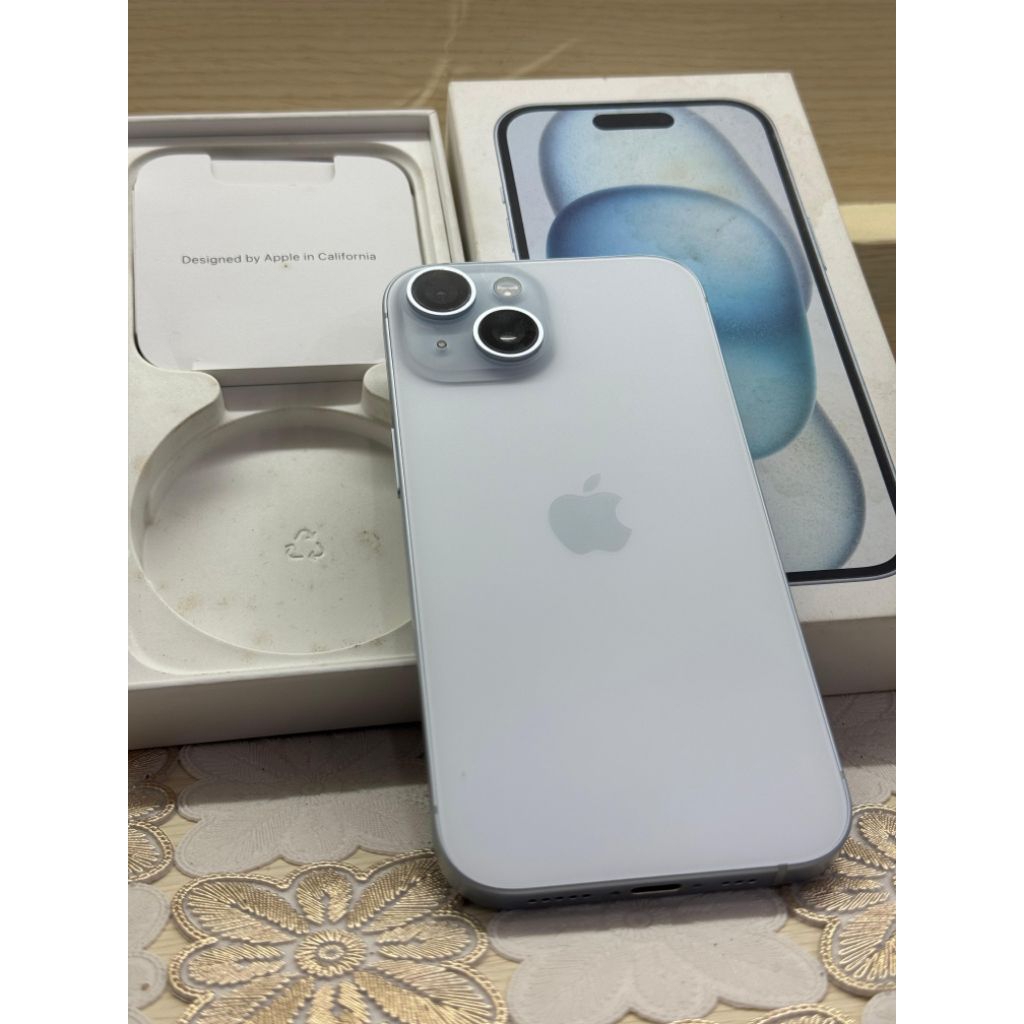 iPhone 15 128gb biru ibox Lengkap original Hb 87 cc 645x Muluussss Siap