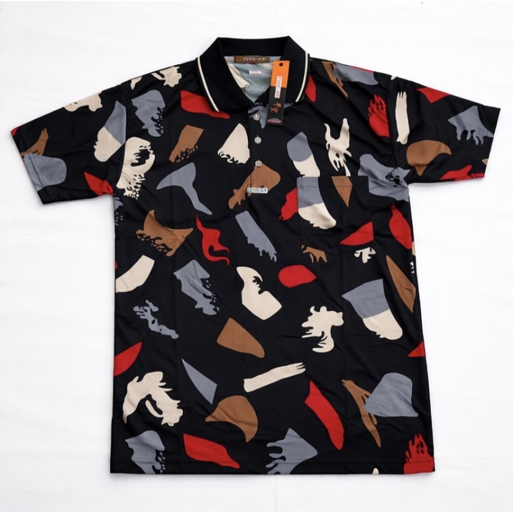 Kaos Kerah Ping An Corak Korea Motif Keren || Hari Raya Idul Fitri