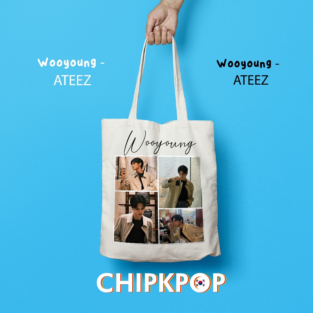 [PACKAGE SET] TOTEBAG WOOYOUNG ATEEZ I WOOYOUNG ATEEZ I WOOYOUNG ATEEZ KPOP I TOTEBAG KPOP I TOTEBAG