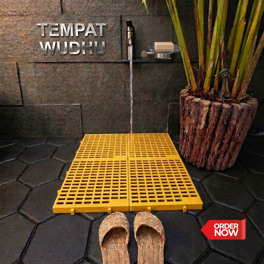 Tatakan Plastik Untuk Alas Tempat Wudhu Masjid & Musholla