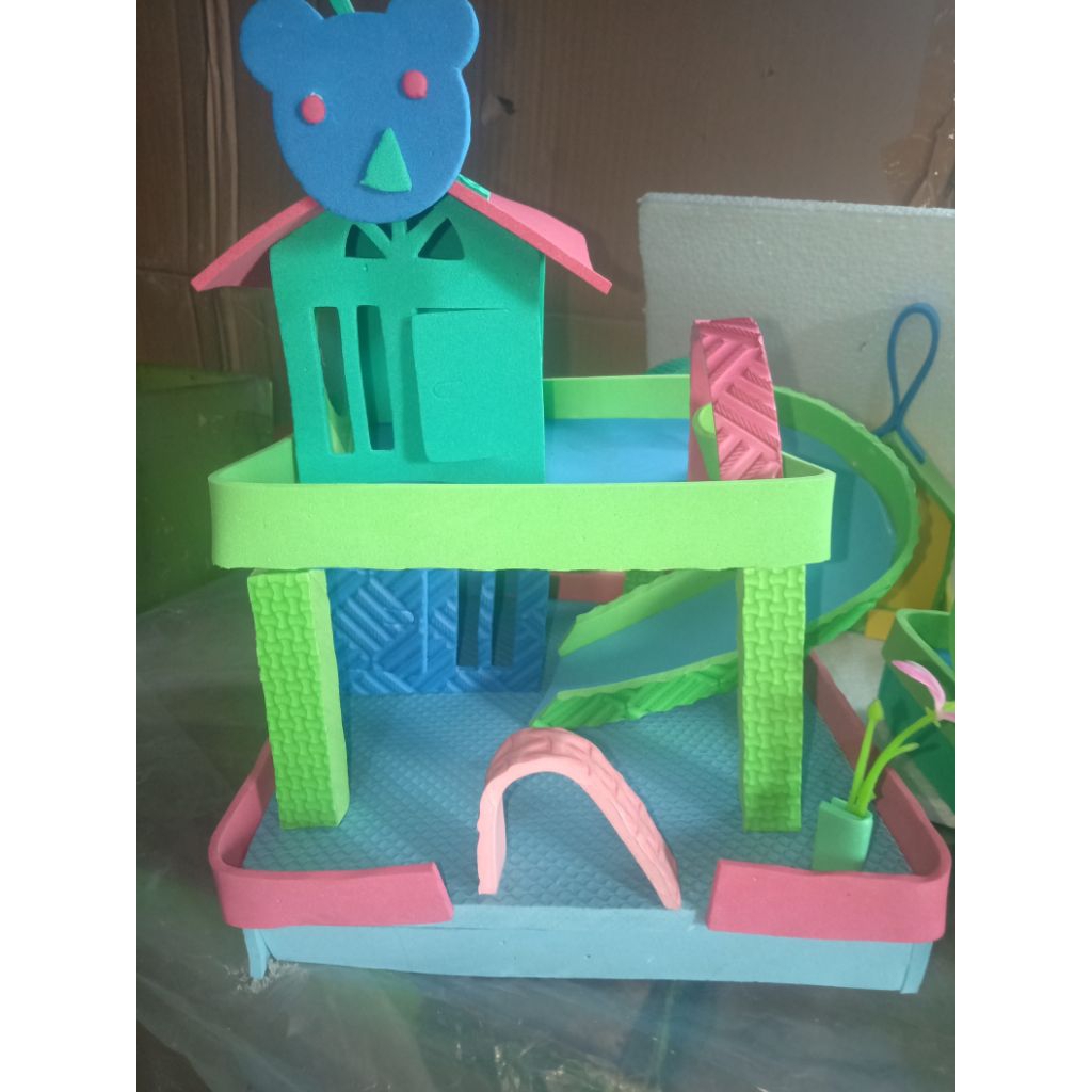 1pcs Rumah Kelomang tingkat 2