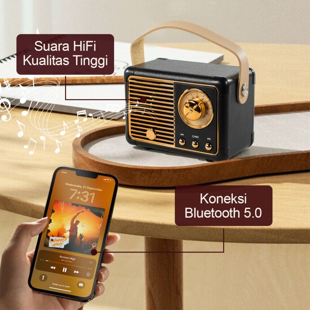 speaker mini bluetooth portabel radio FM MP3 player TF card speaker bluetooth wireless rechargeable