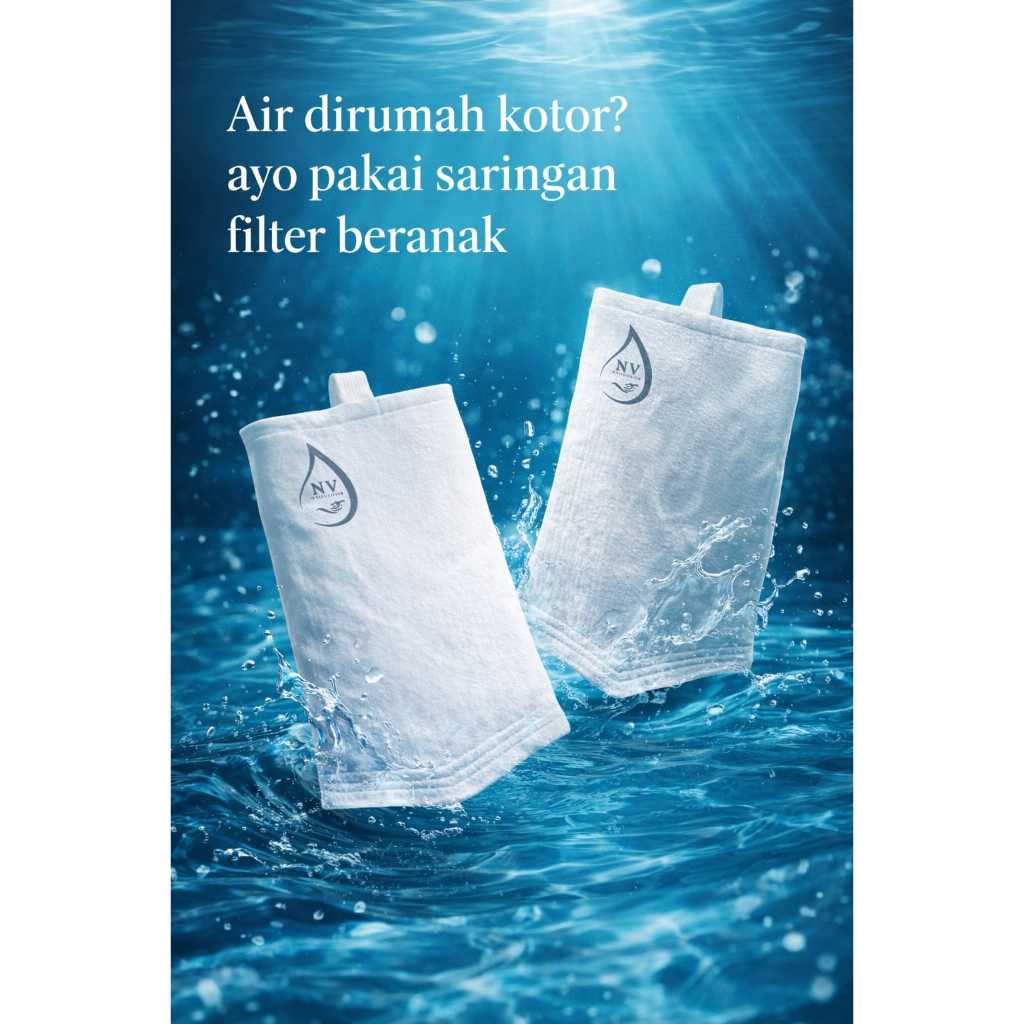 Saringan Air Kran Beranak Penjernih Air/Filter Air /Kuning Bau Karat