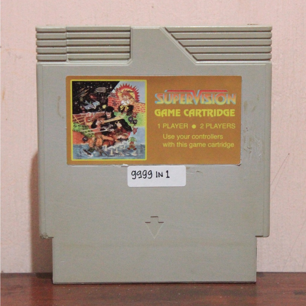 Kaset Nintendo Vcom 72 Pin 8 Bit 9999 in 1 Unchained Melody Multi Game Tested Normal