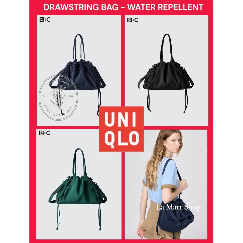 UNIQLO BAG - Drawstring Bag - Water Repellent / Tas Serut Uniqlo Unisex