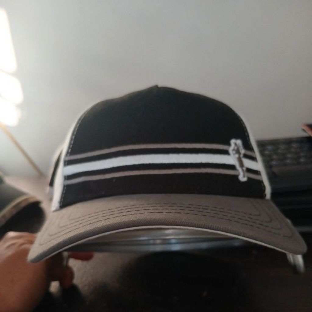 Topi baseball bahan katun denim tebal 2 warna bergaris logo bordir RIP CURL second Original allsize 