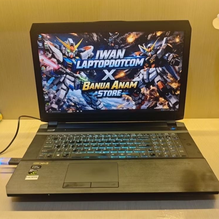 LAPTOP GAMING SULTAN - AFTERSHCOK CLEVO P670HP GTX 1070 I7 7700HQ 16/128GB 17 INCH