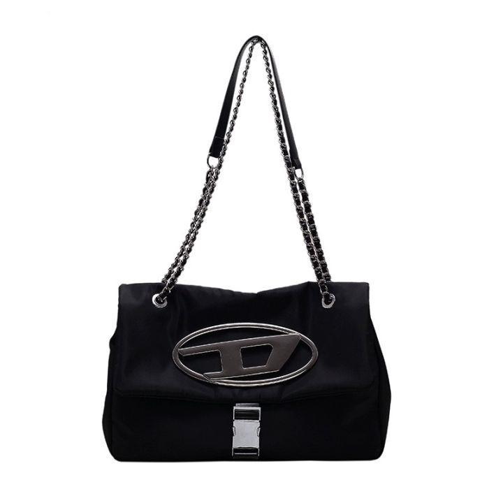 Diesel Lady Chain Nylon Shoulder Bag | Diesel Tas Wanita Pundak Nilon
