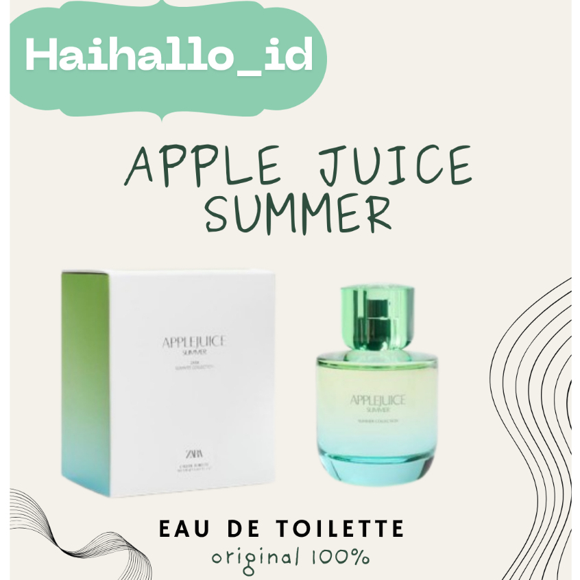 HAIHALLO - PARFUM ZARA APPLE JUICE SUMMER EDT 90ML ORIGINAL