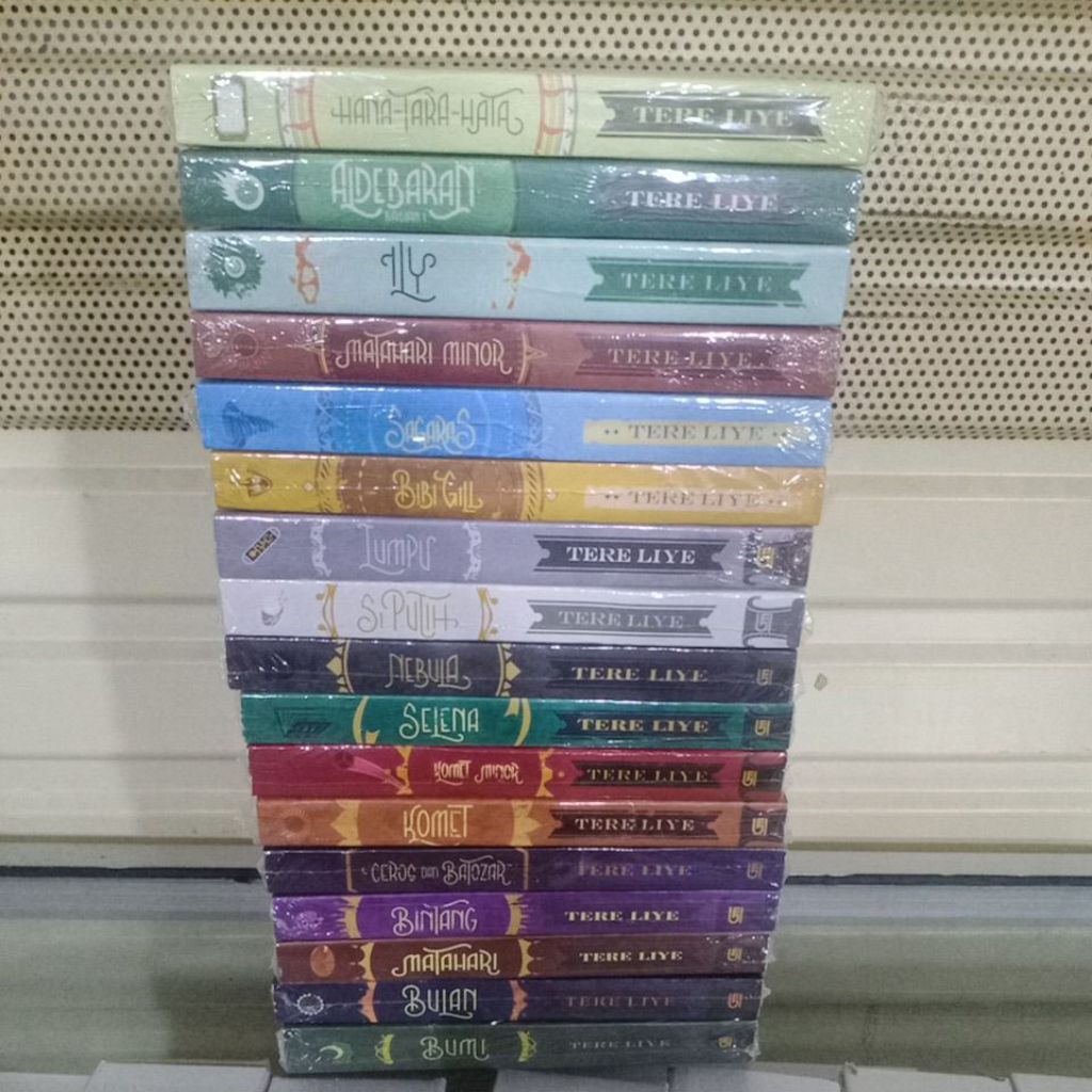 Buku Novel TERE LIYE Serial BUMI Paket 1-17 (1 SET)