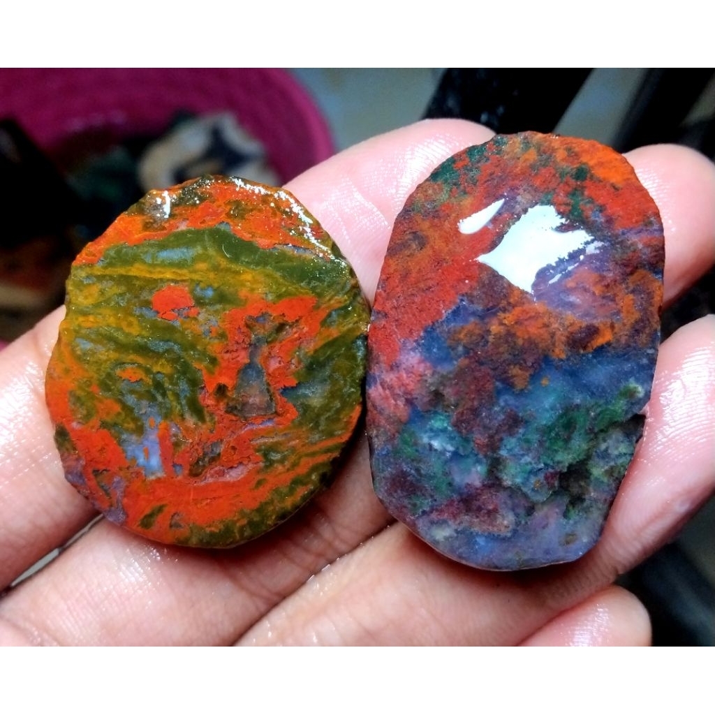 batu akik pancawarna