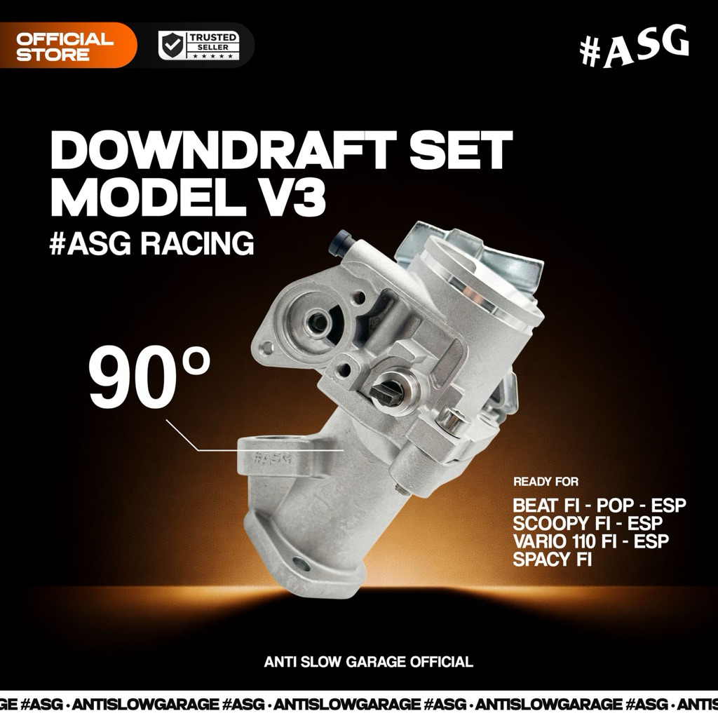 TB DOWNDRAFT BEAT FI ESP SCOOPY FI ESP VARIO 110 FI ESP SPACY FI V3 ASG RACING. PAKET DOWNDRAFT IACV