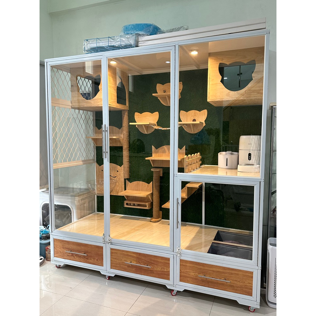 Kandang Kucing Aquarium Playground Mewah Preloved